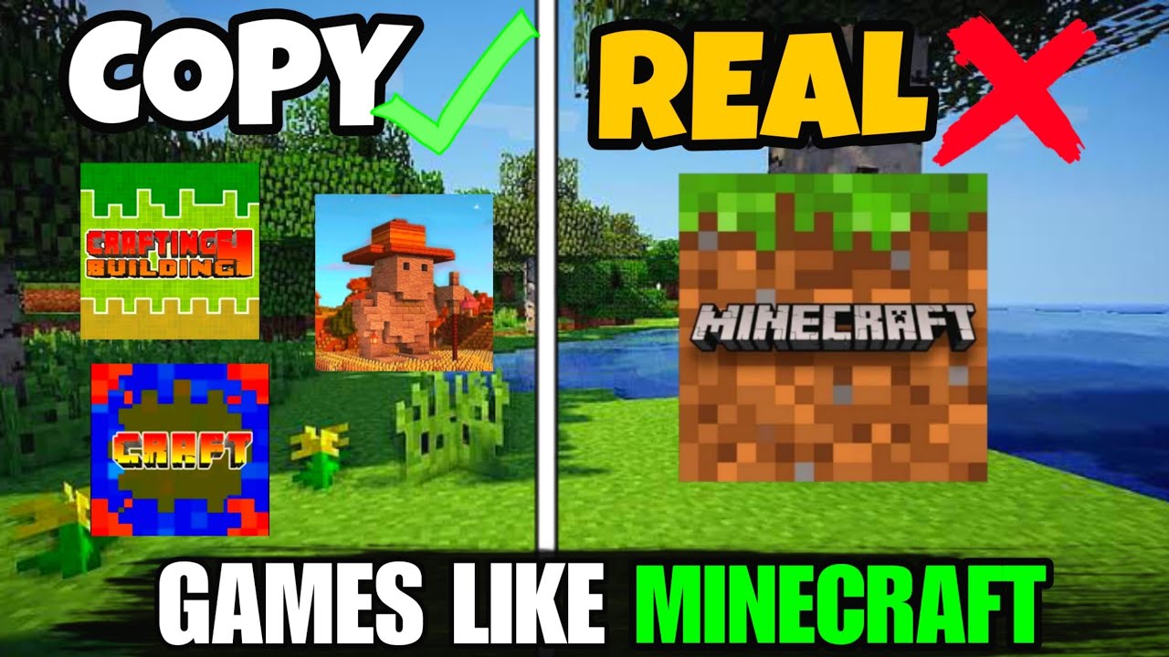 Top 3 Games like Minecraft 😮 realistic games Minecraft copies 😱 - YouTube