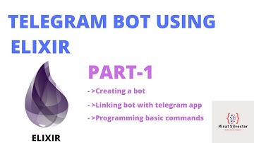 Programming a telegram bot using Elixir.