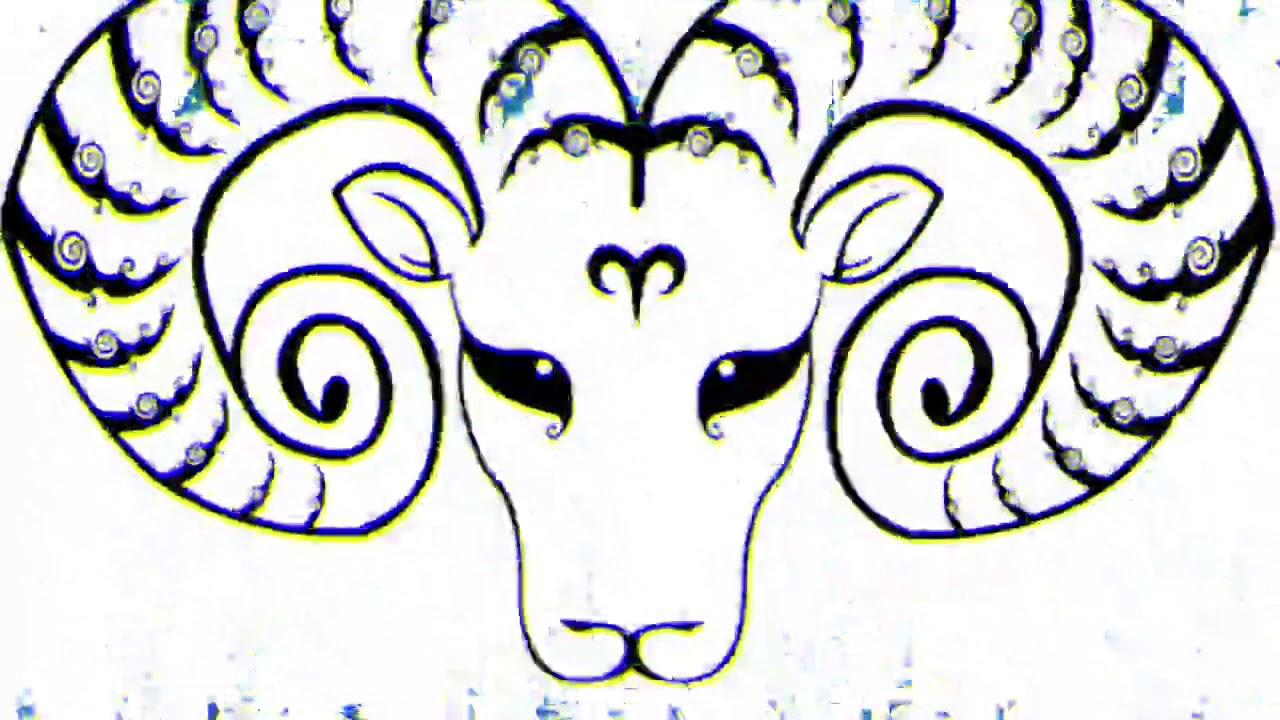 Рисунок овна для срисовки