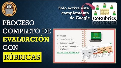GOOGLE CLASSROOM - Proceso completo de evaluación con Rúbricas [Corubrics]