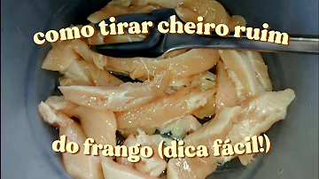 Como se sabe se o frango está estragado?