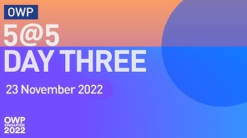 Orchestrating Winning Performance: developing skills on day 3.