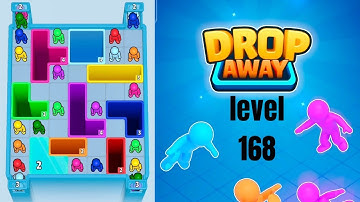 Drop Away level 168 hard level Walkthrough Solution 