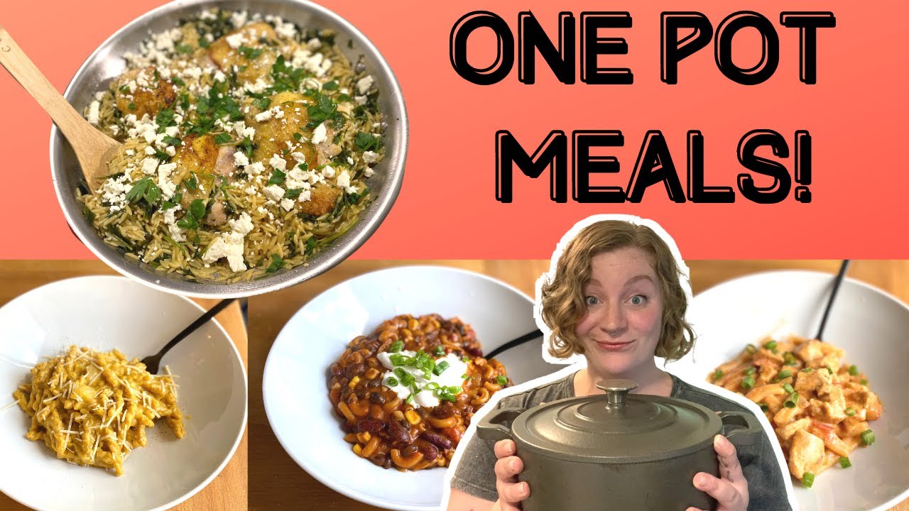ONE POT DINNER RECIPES! FAMILY MEALS! ONE POT PASTA, CHICKEN, CHILI