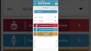 How to report in HIV Pulse Application screenshot 2