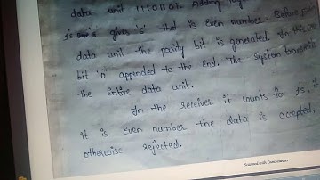 Error, error detection, VRC, LRC