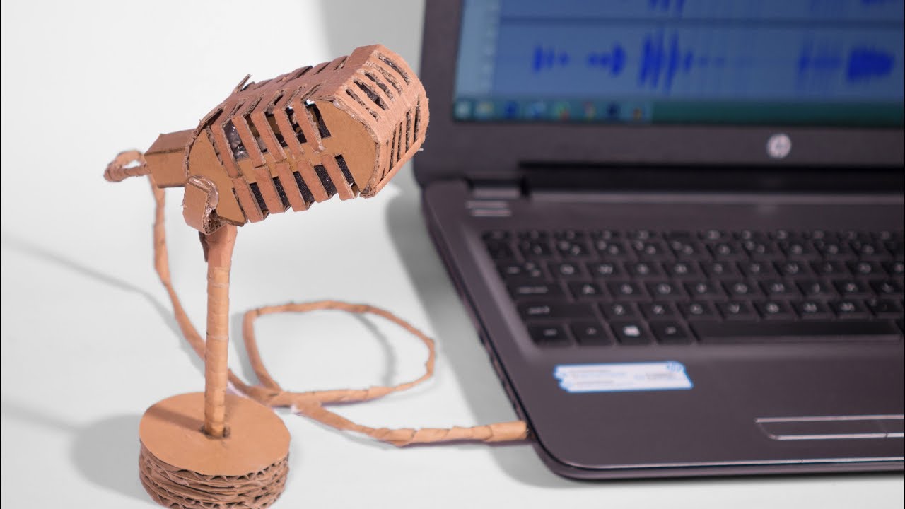 How to make a Professional Microphone at home using Cardboard - YouTube