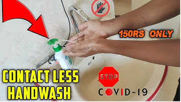 How To Make a DIY Automatic Hand Wash | Touchless Sanitizer Dispenser |