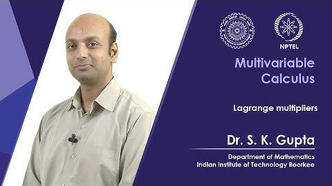 Lecture 16: Lagrange multipliers