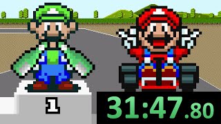 ZERANDO SUPER MARIO KART EM 31 MINUTOS! (RECORDE MUNDIAL REACT) feat. @ChequerChequerTV @Spidium