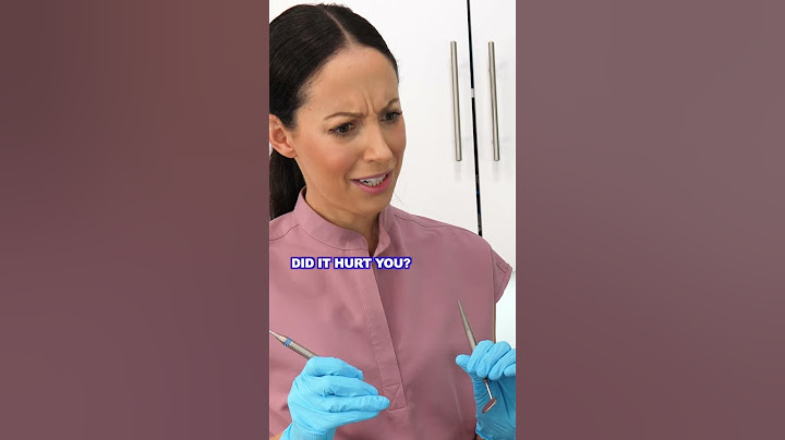 the dental instruments SHOULD touch your gums during a cleaning #shorts