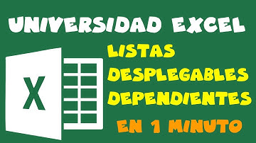 Listas desplegables dependientes en excel en un minuto