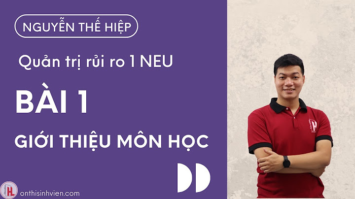 Hướng dẫn bài tập quản trị rủi ro doanh nghiệp
