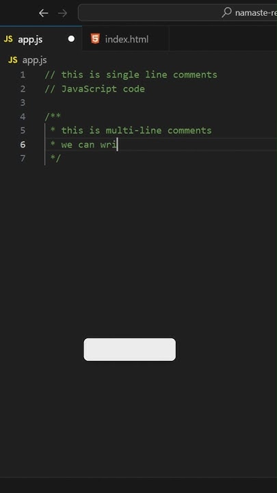 JavaScript Comments | Single line & Multi-line Comments #shorts # ...