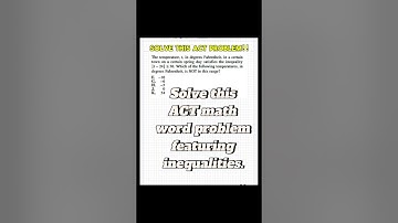 ACT MATH problem with absolute inequalities #actmath  #satmath