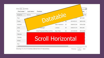 Cara Mudah Buat Datatable Scroll Horizontal Boostrap 4 (php,html,javascipt,CI,Laravel)