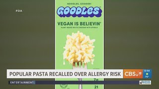 Popular pasta recalled over allergy risk
