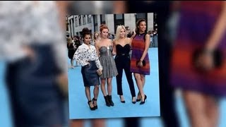 The Saturdays Wow at We're The Millers Premiere Without Pregnant Frankie Sandford - Splash News
