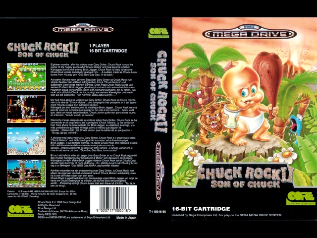 Chuck Rock II - Sega Megadrive/Genesis - (Full Game