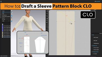 How to Draft a Sleeve Pattern Block in CLO Easy Step-by-step