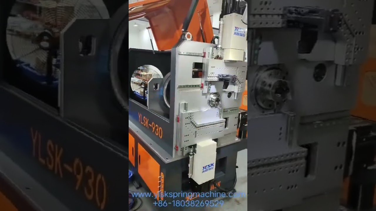 YLSK 930.Nine axis spring coiling machine .Wire diameter 0.5-3.0mm.www.ylsktech.com