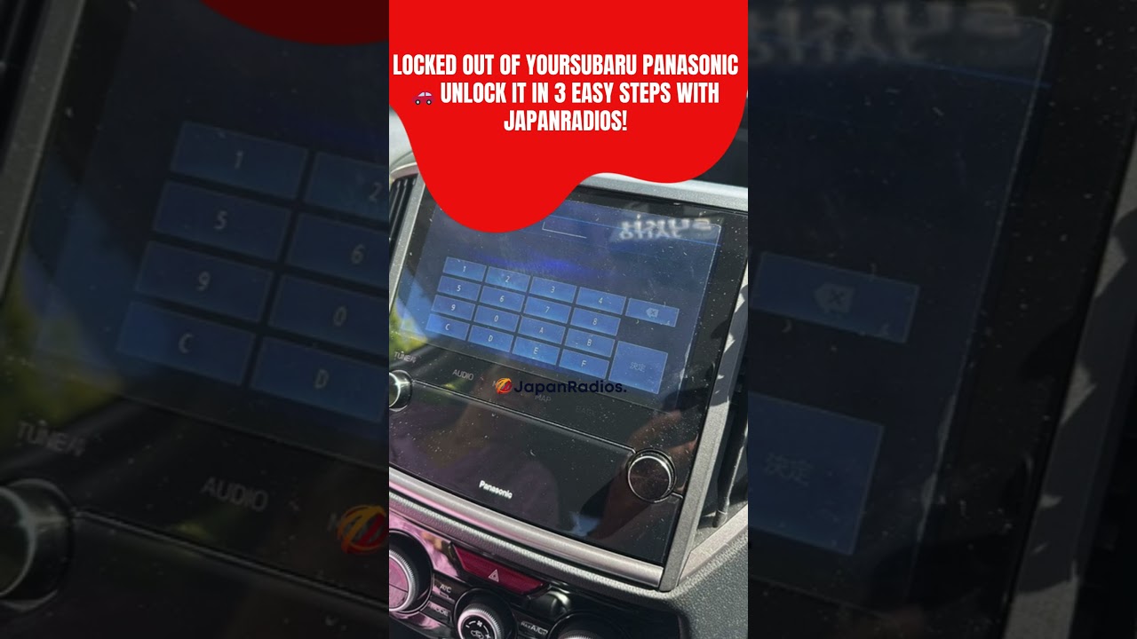 How to Unlock a Japanese Car Radio (Panasonic Strada) Fast For