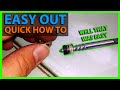 How To Use an Easy Out - Remove Broken Off Bolt or Pipe Threads With a Spiral Screw Extractor