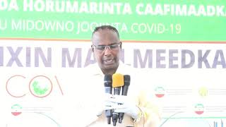 Agaasimaha Guud ee Wasaarada Caafimaadka JSL oo Shaaciyey Kiisaskii Ugu Danbeeyey ee Covid-19.
