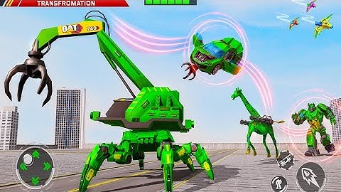 Spider Crane Robot Car Game – Giraffe Robot Games devbuz Gameplay #2