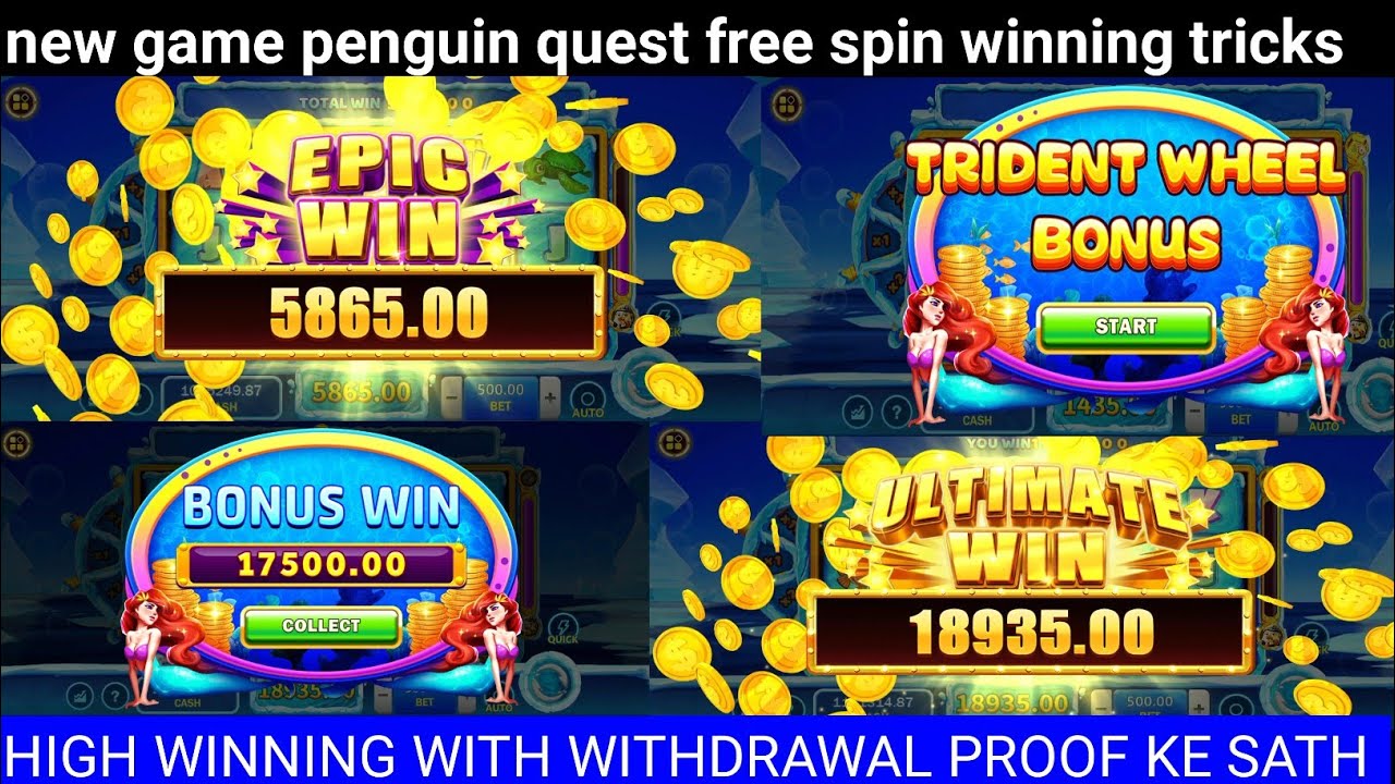 500/spin penguin quest gameplay / penguin quest game me jeetne ka ...