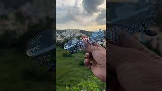 First Lens Teardrop Shape Sungles Blue