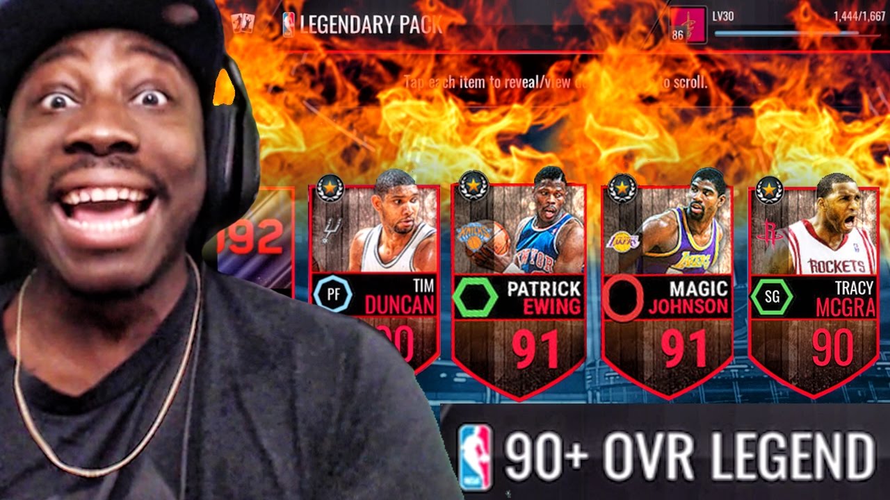90+ OVR LEGEND TOPPER and CROSSOVER PACK OPENING! NBA Live Mobile 16 Gameplay Ep