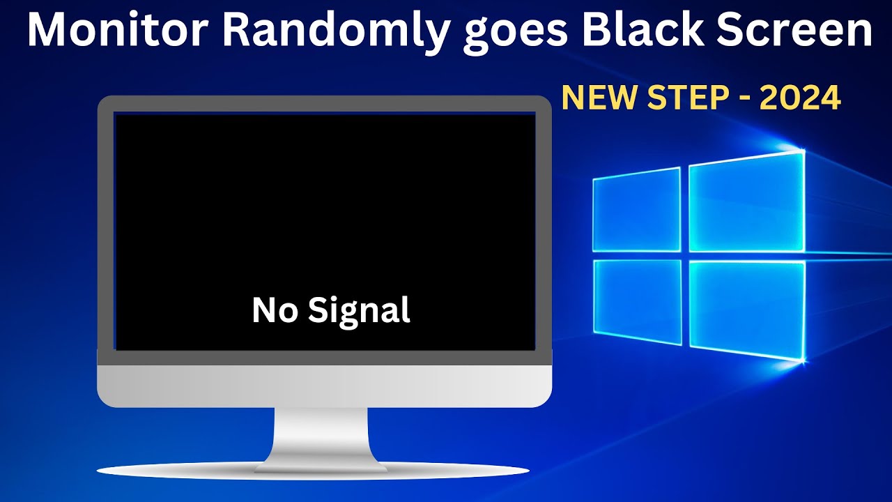 Monitor Randomly goes Black Screen (2024 FIX) Windows 10/11/8/7 YouTube