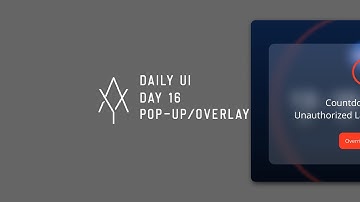 Daily UI Day 16 | Pop-Up/Overlay