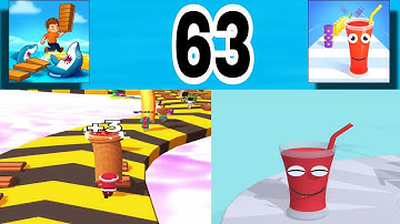 Shortcut Run VS Juice Run : GameplayWalkthrough All Levels ( part 63 )