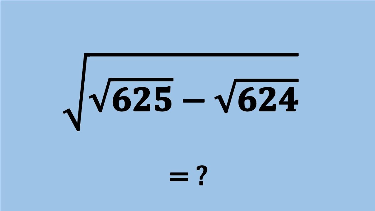 Nice Square Root Simplification Math Problem | Algebra Problems | √ √ ...