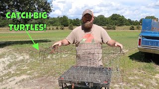 How to catch a Snapping Turtle- Turtle Trap / Turtle Basket design