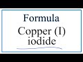 Iodine and Copper Compounds