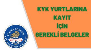 Kyk Yurtlarina Kayit İçi̇n Gerekli̇ Belgeler
