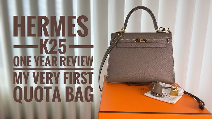 Hermes Kelly 25 Sellier One Year Review  pros, cons, one year wear and  tear, worth it? 