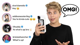 I Sent 100 DMs to TikTok STARS \& They Said THIS!! ft. Charli D’Amelio