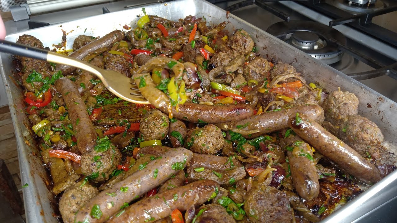 صينيه مشاوي العيد 🔝كل وصفات العيد في صينيه واحده عملت وليمه 🙊أهلا بالعيد🎊