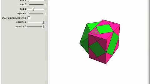 Dissection of a Cube into a Cuboctahedron and an Octahedron