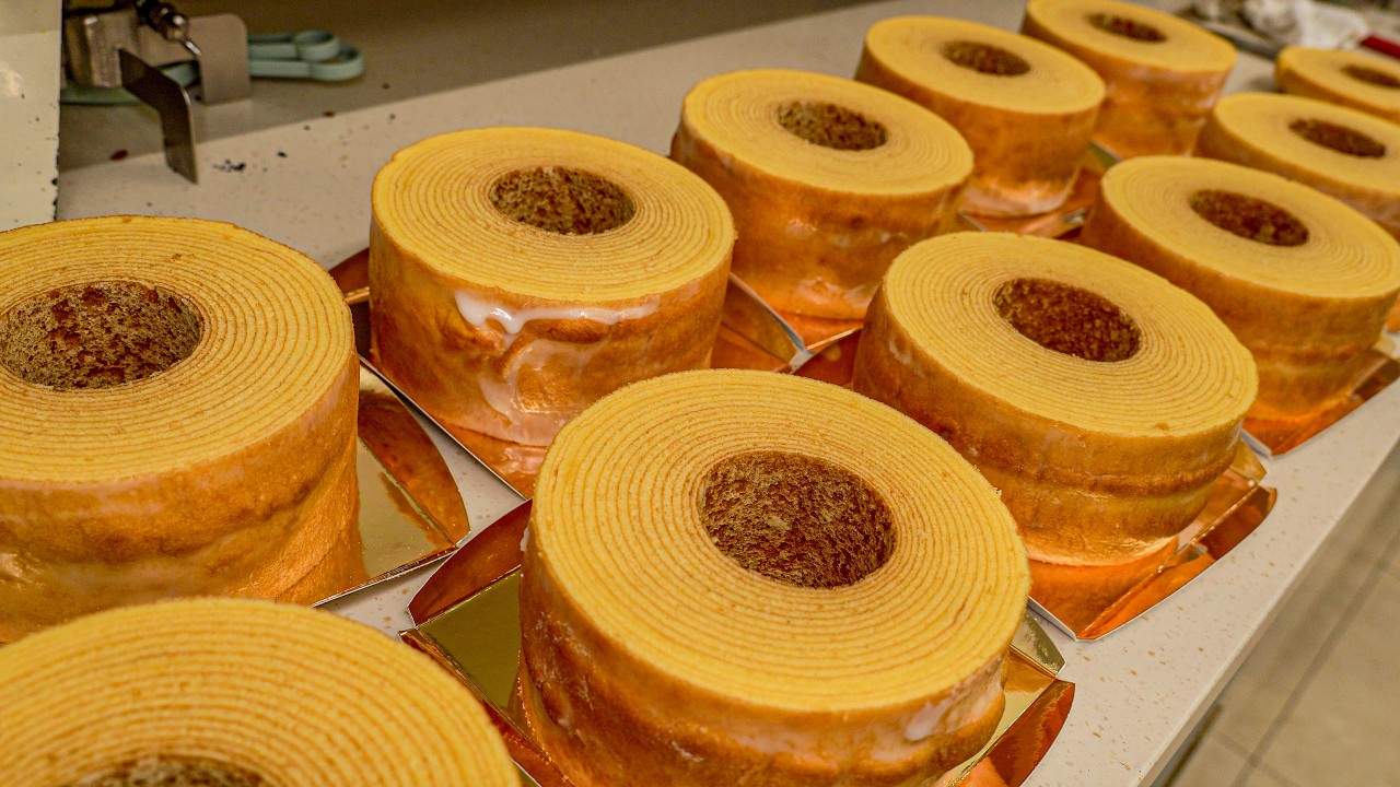 Единственный в Корее! Как приготовить баумкухен: 12-летний секрет японского мастера в Корее