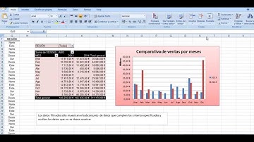 Insertar y modificar gráficos dinámicos. Excel 2007