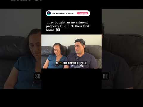 They skipped their first home and bought an investment first