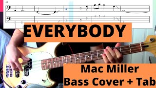 Mac Miller - Everybody (Bass Cover   Tab)