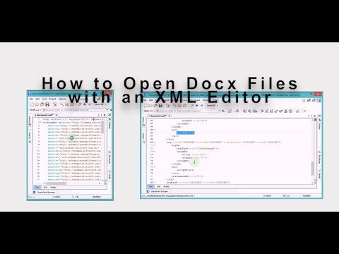 How to Open Docx Files with an XML Editor