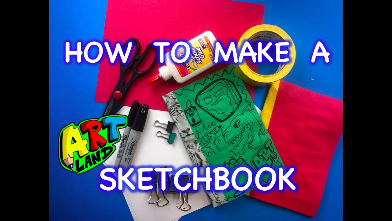 How to Make a Mini Sketchbook from a Sheet of Paper (EASY) - Inner Child  Fun